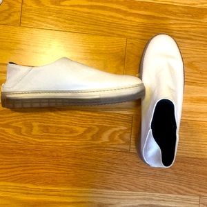 Tibi canvas slip ons
